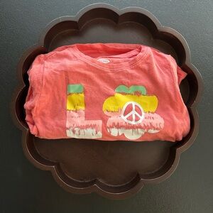 Toddler Girls Size 5T Clothing ~ Old Navy Love/Peace Tee & Coral Jeggings